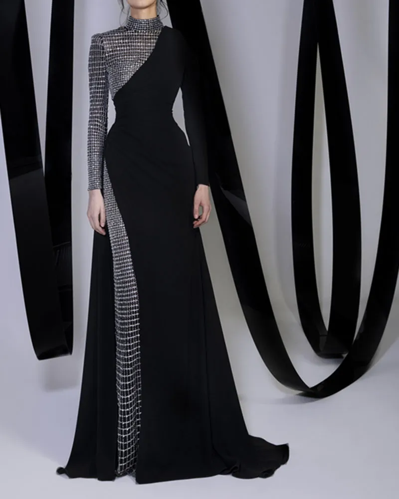 Sequins Patchwork Party Dress