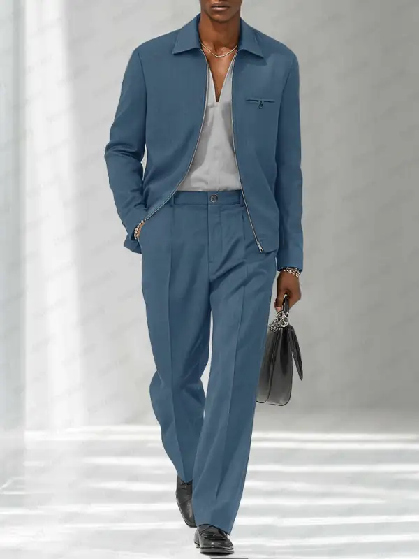 Modern Fashion Thin Jacket Pants Set