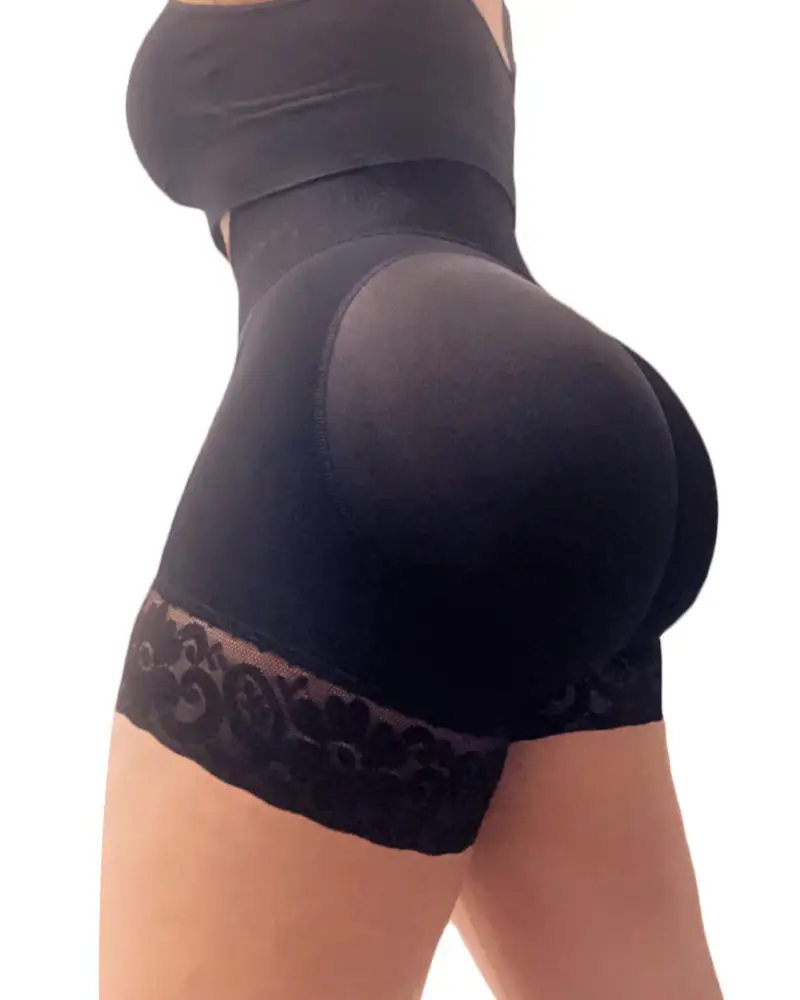 Shorts Double Compression High Waisted With Mid-Section Shapewear