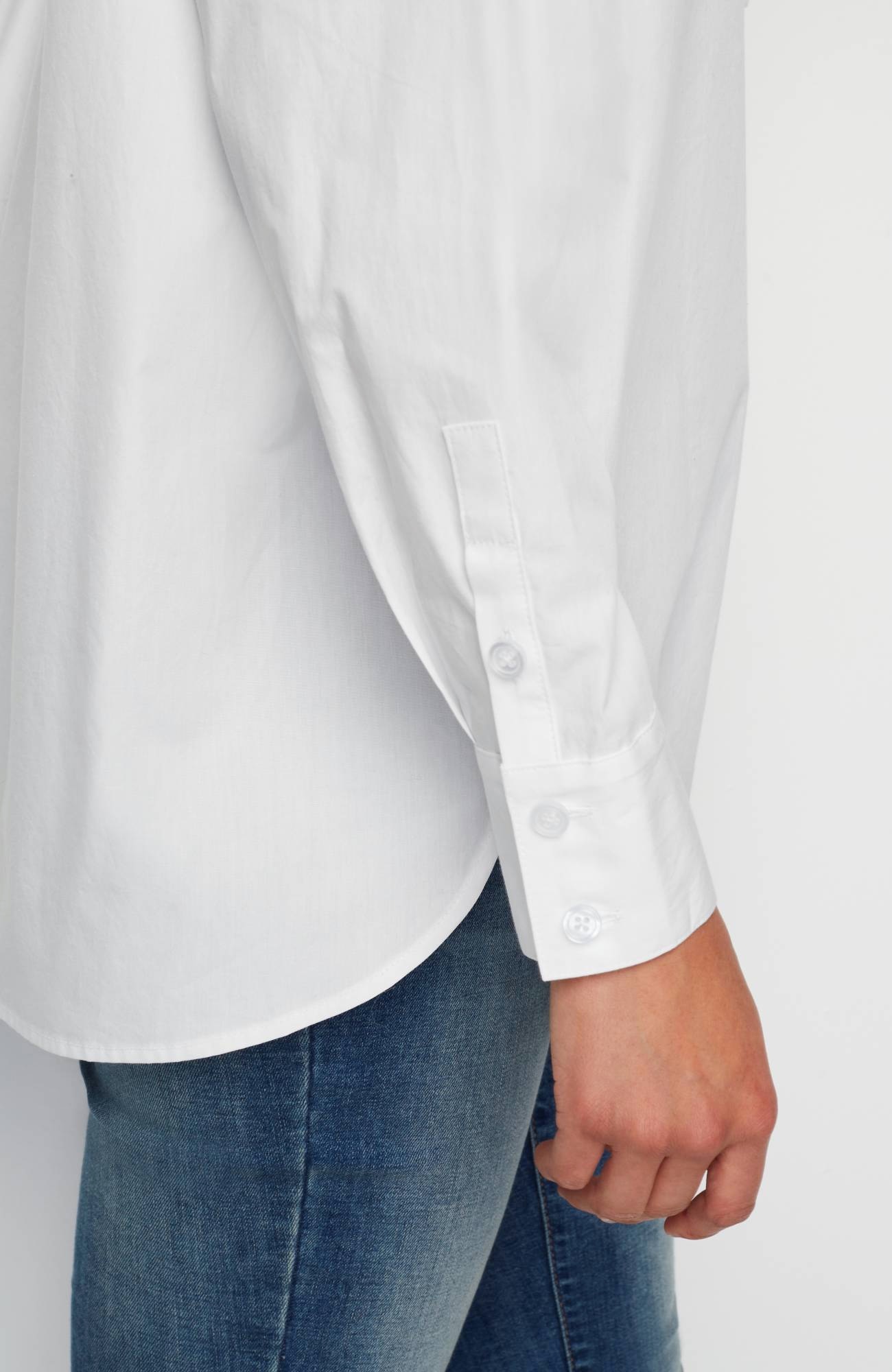 Oversized Cotton Poplin Tunic