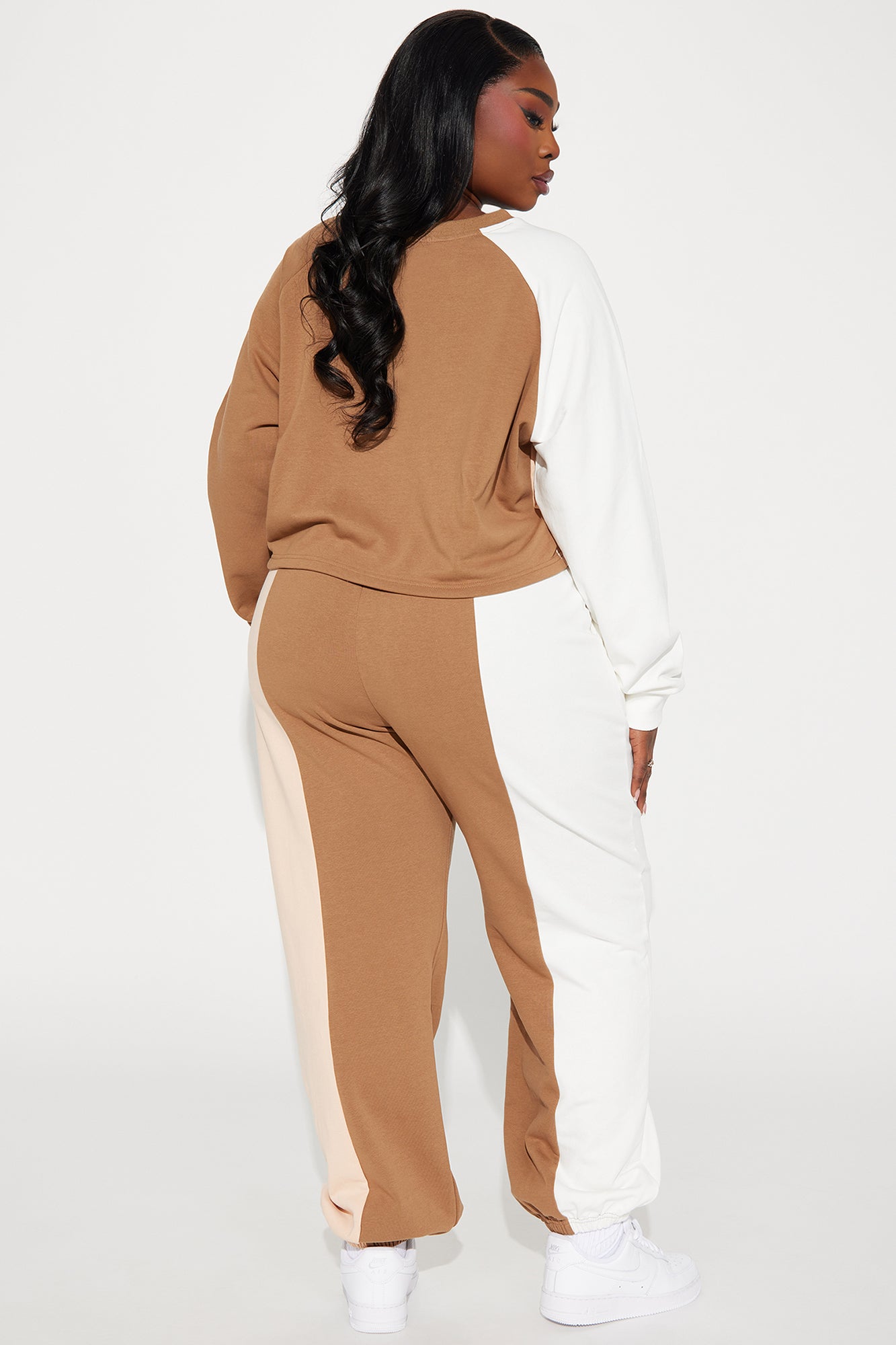 Leaving You Behind Jogger Set - Taupe/combo