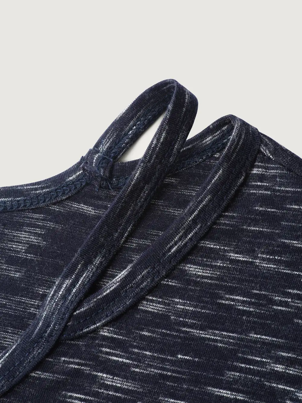 Heather Cut-Out Neckline T-Shirt