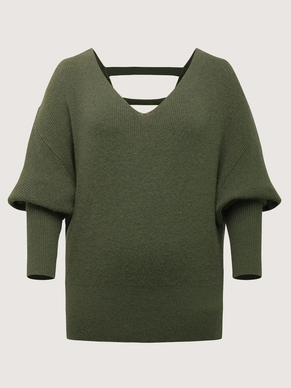 Backless Cut-Out Cropped Pullover