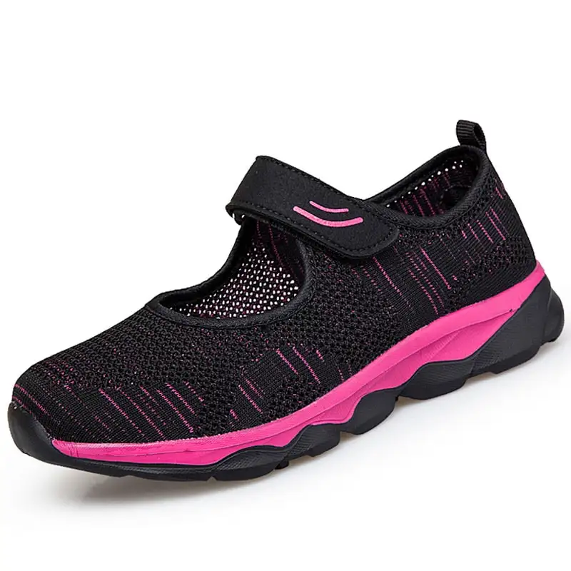 Platform Shoes Flat Woman Shoes Woman Breathable Mesh Casual Sneakers