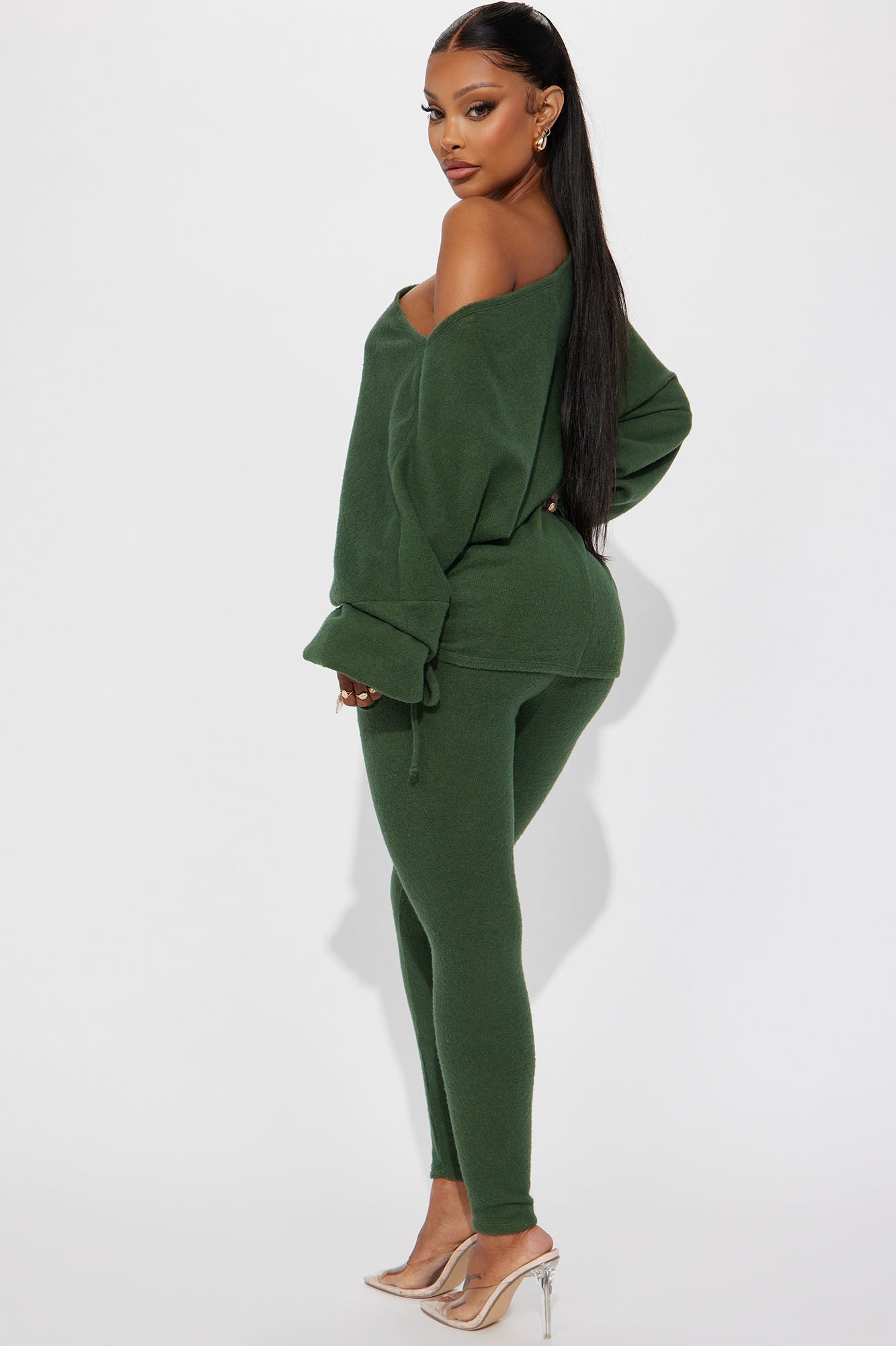 Comfy Mood Legging Set - Olive