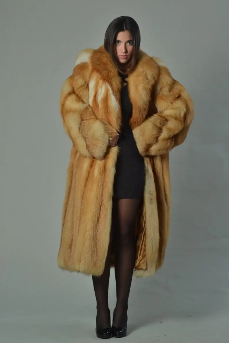 Red Fox Fur Coat