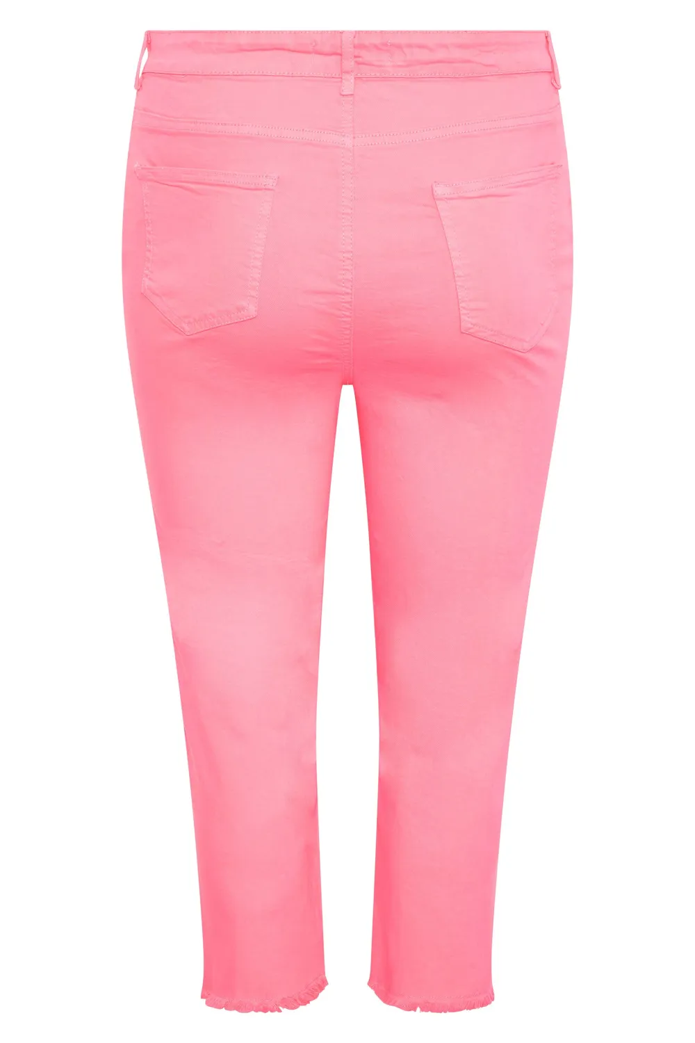 YOURS Curve White Stretch Wide Leg Cropped Jeans