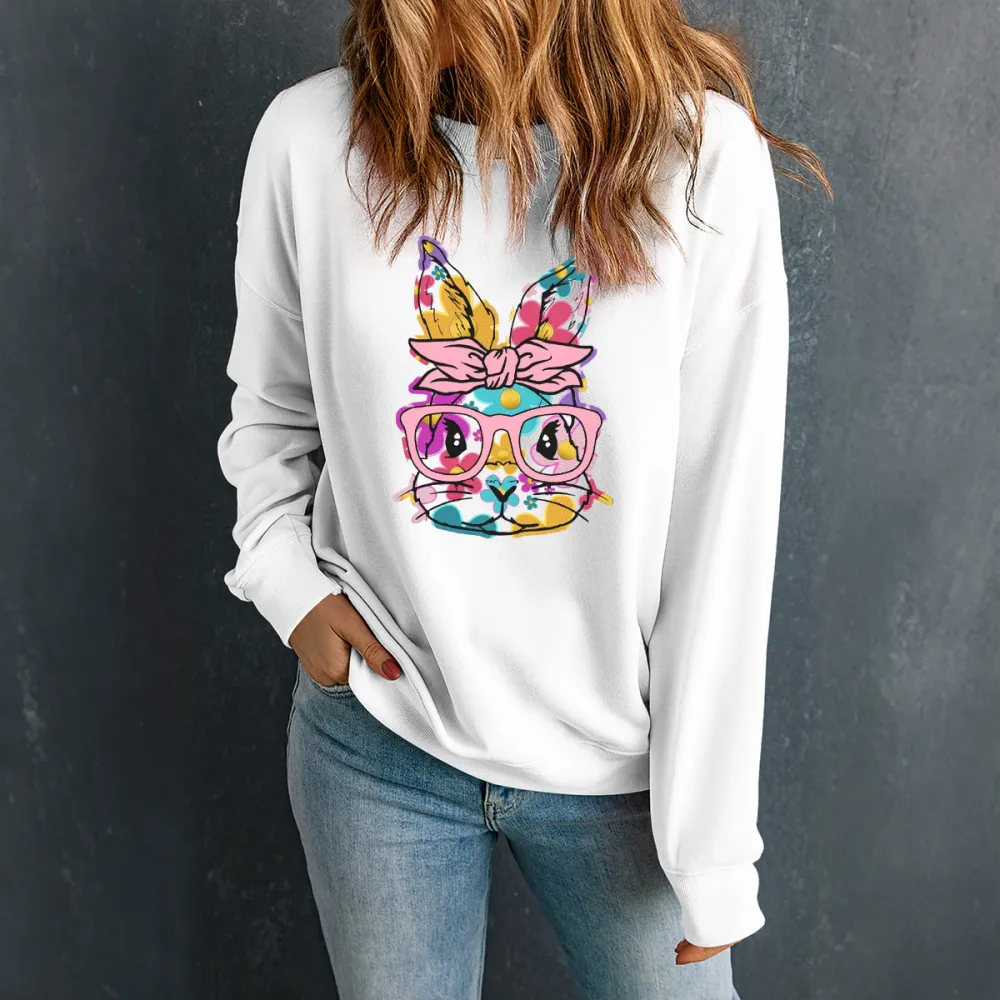 Ladies' Fashionable Easter Bunny Pattern Top