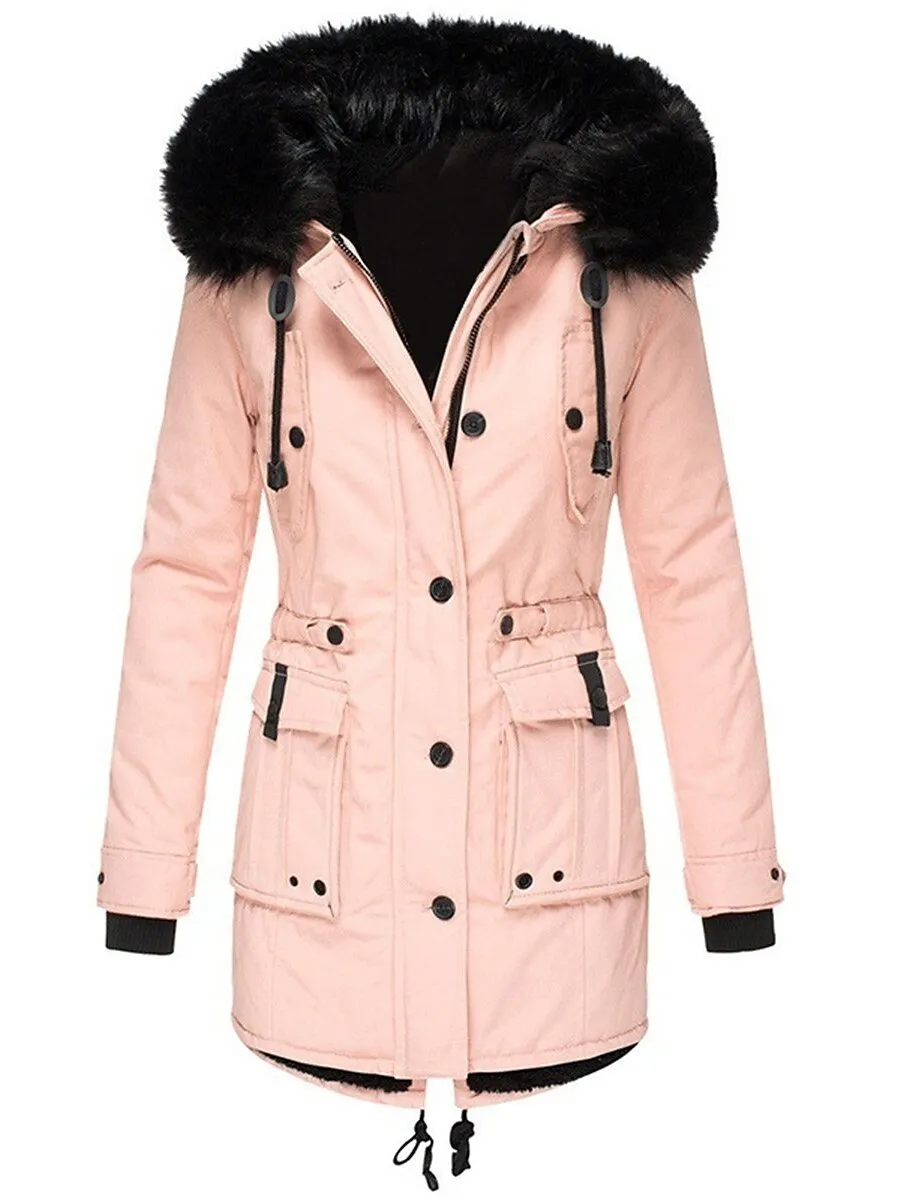 Women's Parka Winter Coat Mid-Length Puffer Jacket
