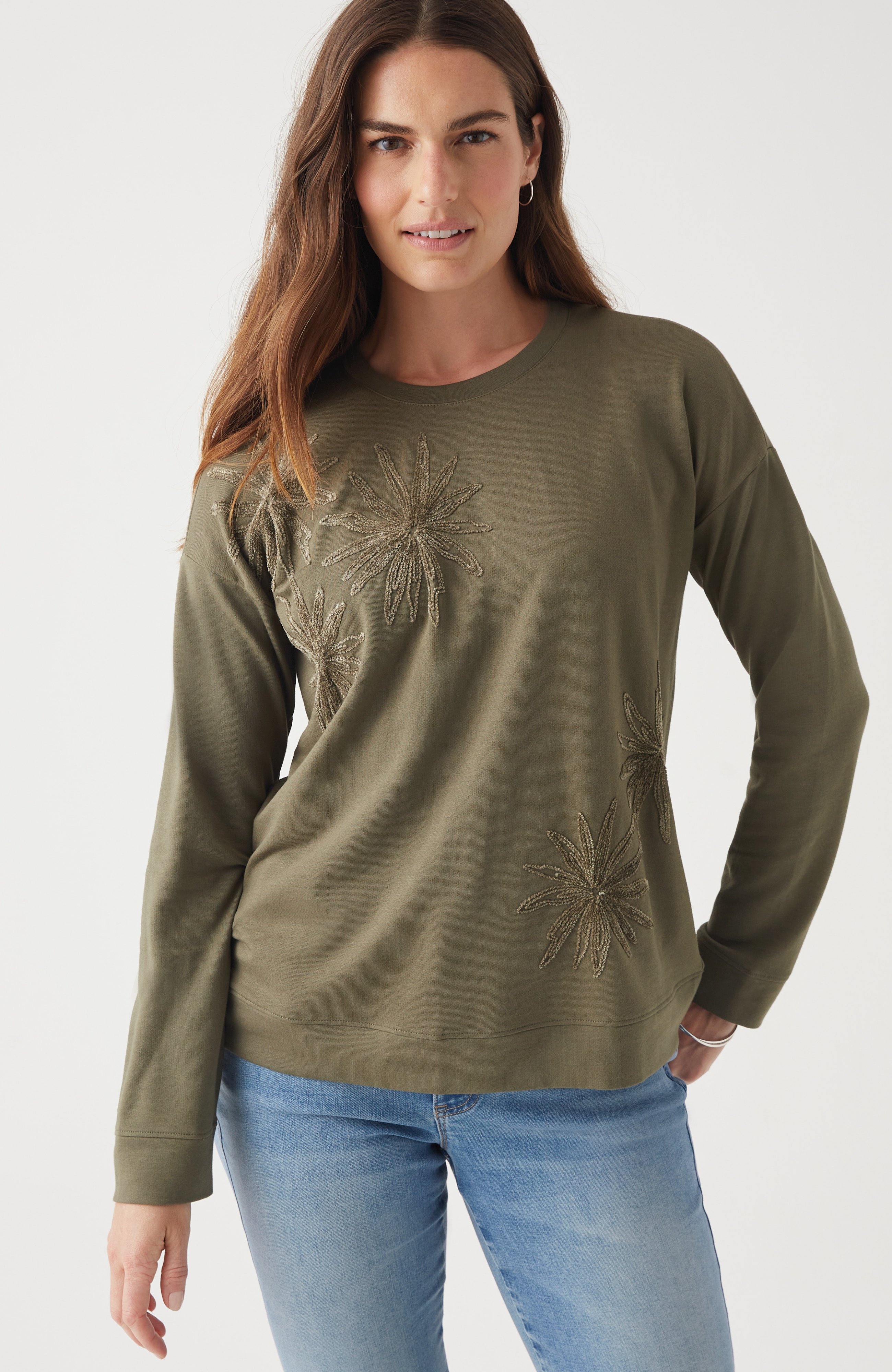 Wildflower Embroidered Sweatshirt