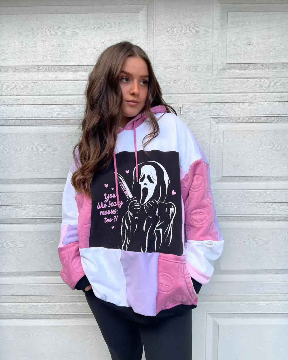 Pink hoodie sweatshirts how perfect and cozy piece for your Halloween day