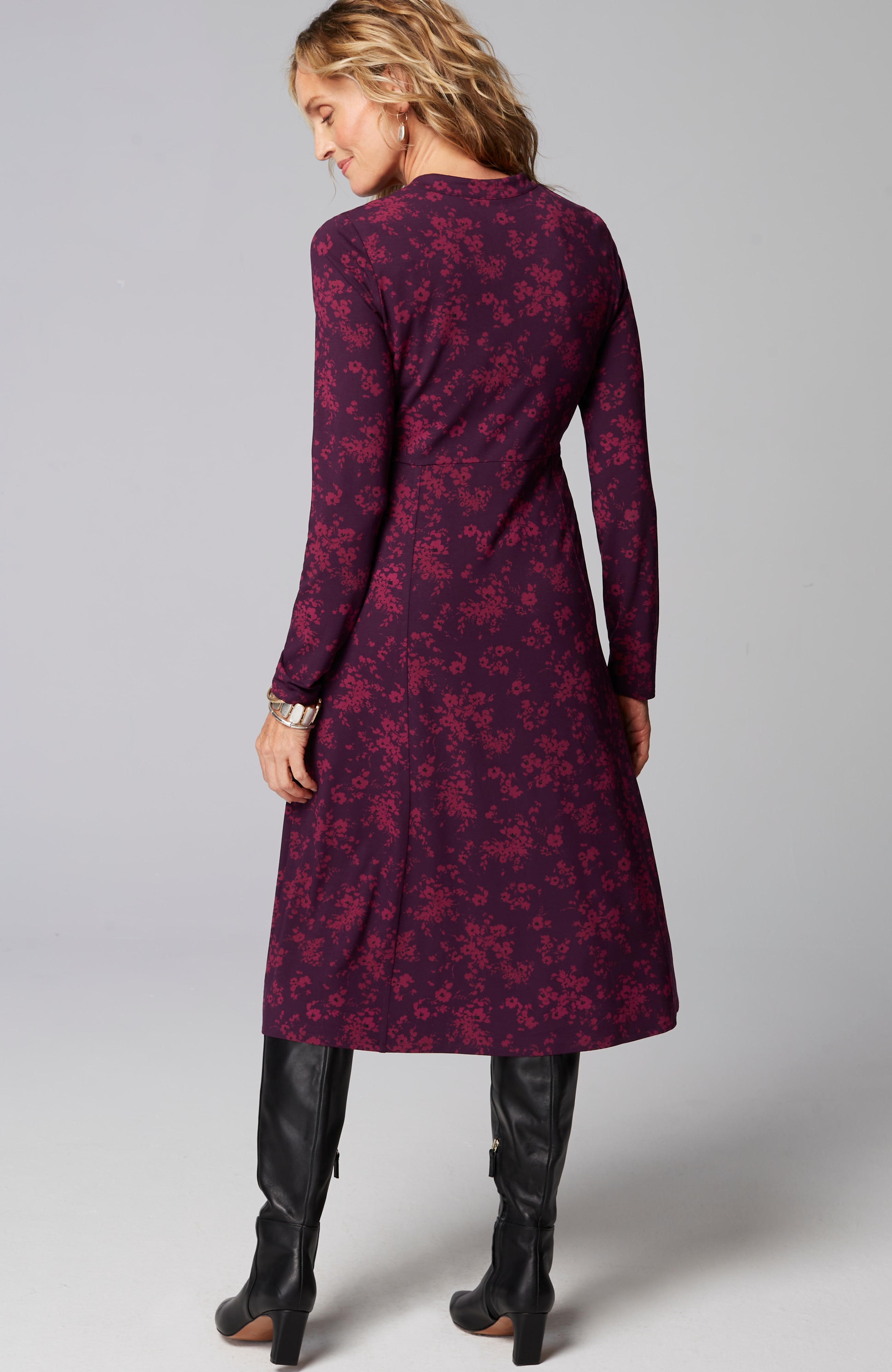 Wearever Princess-Seamed V-Neck Dress