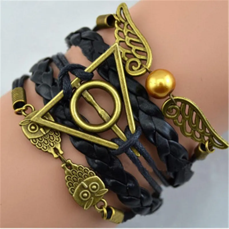 Owl Wings Peace Symbol Vintage All-match Bracelet