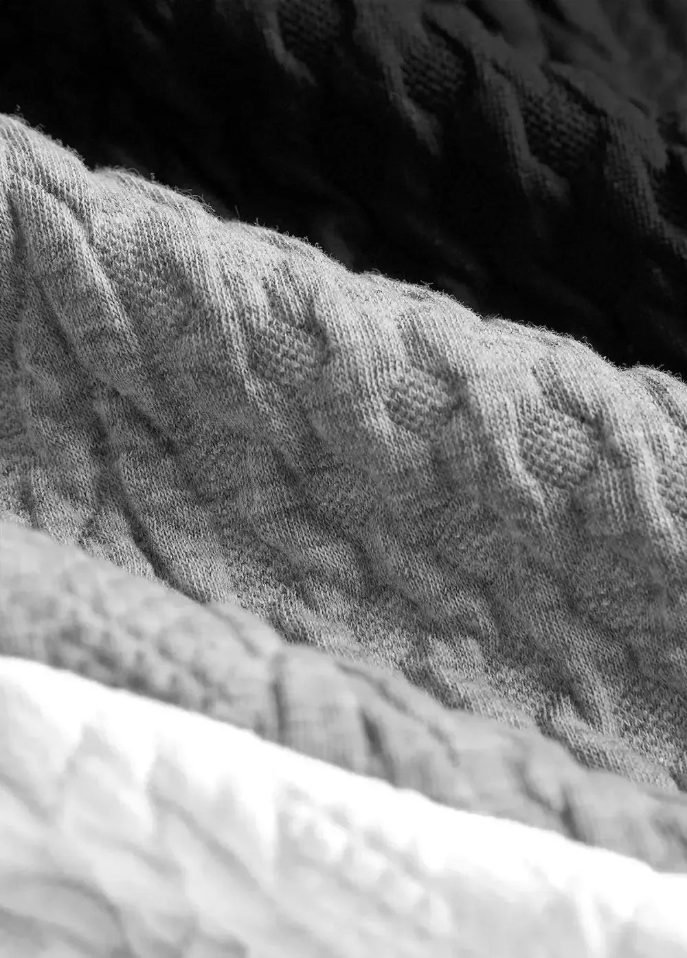 Black Jacquard Long Sleeve Turn Down Collar Sweatshirt