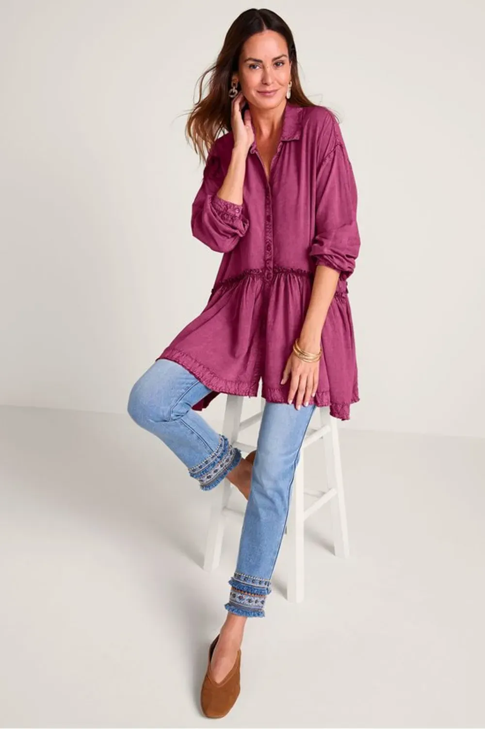 Folklore Long Sleeve Big Shirt