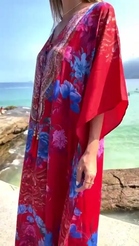 Summer Vibes Long Coco Bella Kaftan 12-20- More designs available