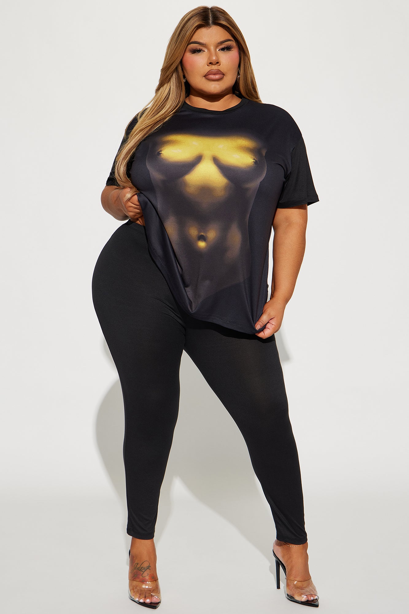 Body Language Legging Set - Black/combo