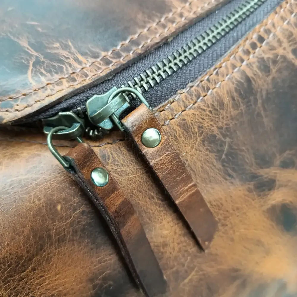 Beige Hard Wax Travel Bag