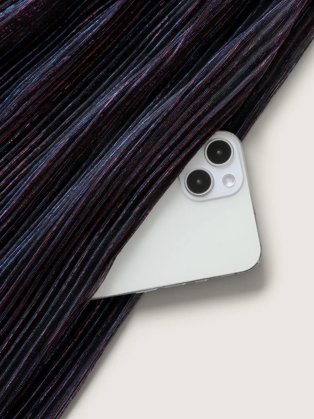 Luxe Mesh Pleated Elastic Waist Wrap Dress