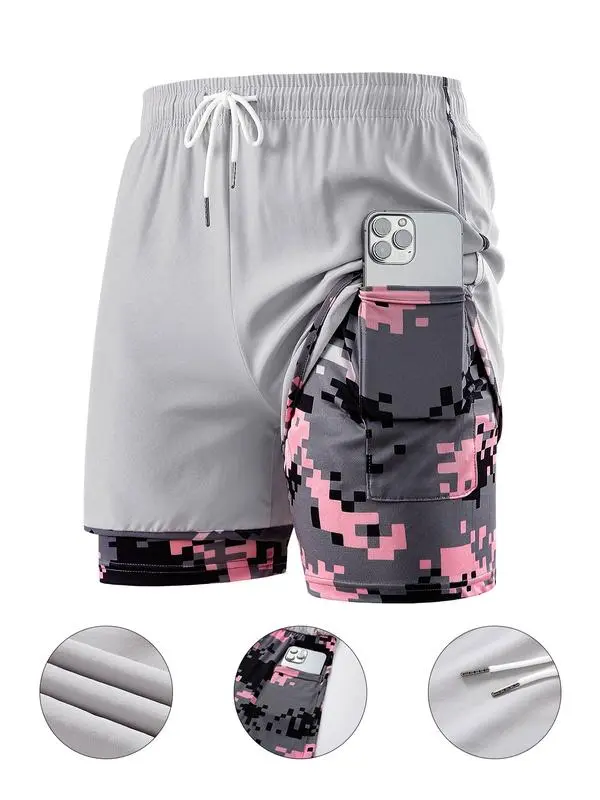 Women's Camo Gym Shorts – Quick-Dry, Breathable, Slim Fit