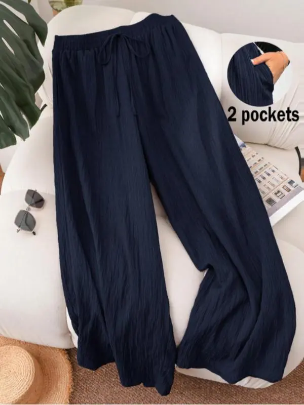 Women's Casual Wide Leg Pants – Comfy, Loose Fit Trousers for All Seasons