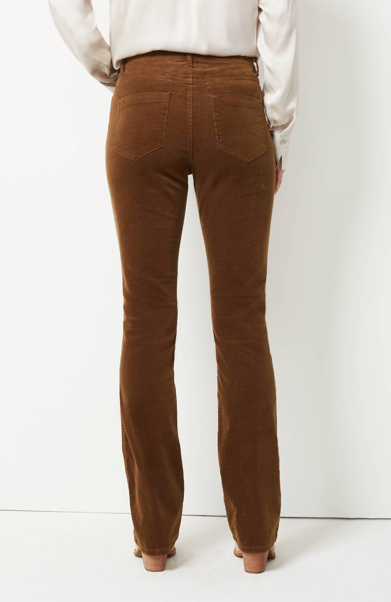 High-Rise Corduroy Boot-Cut Jeans