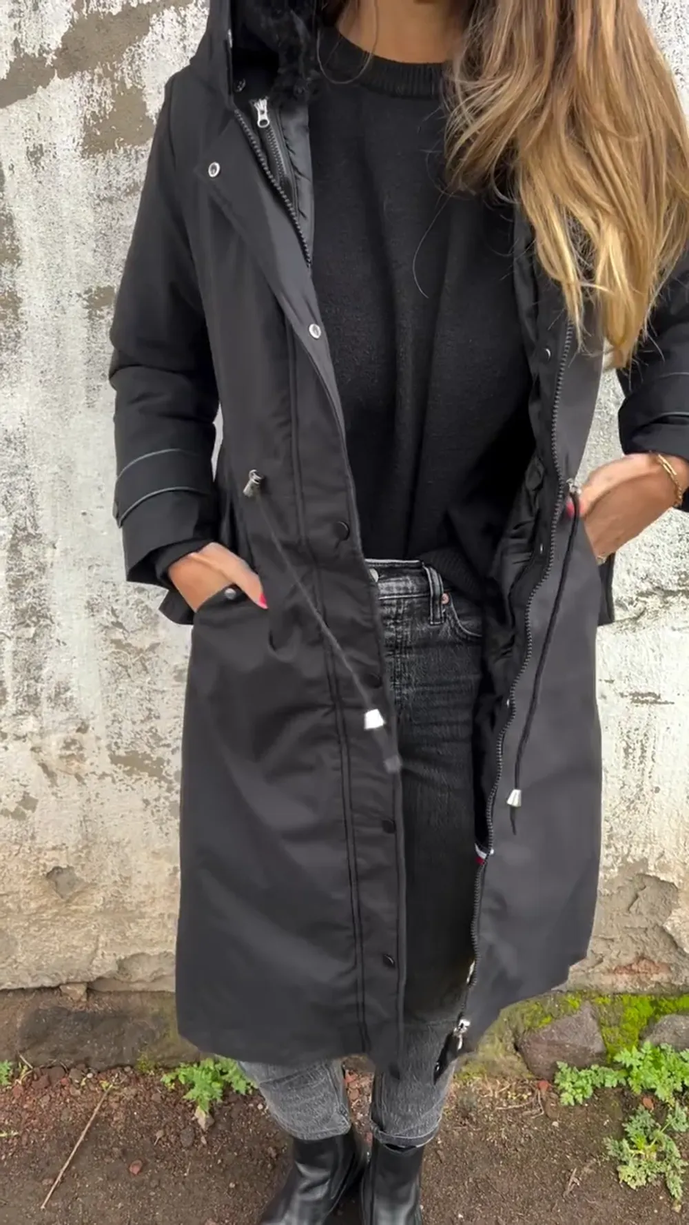 Classic Black Puffer Coat