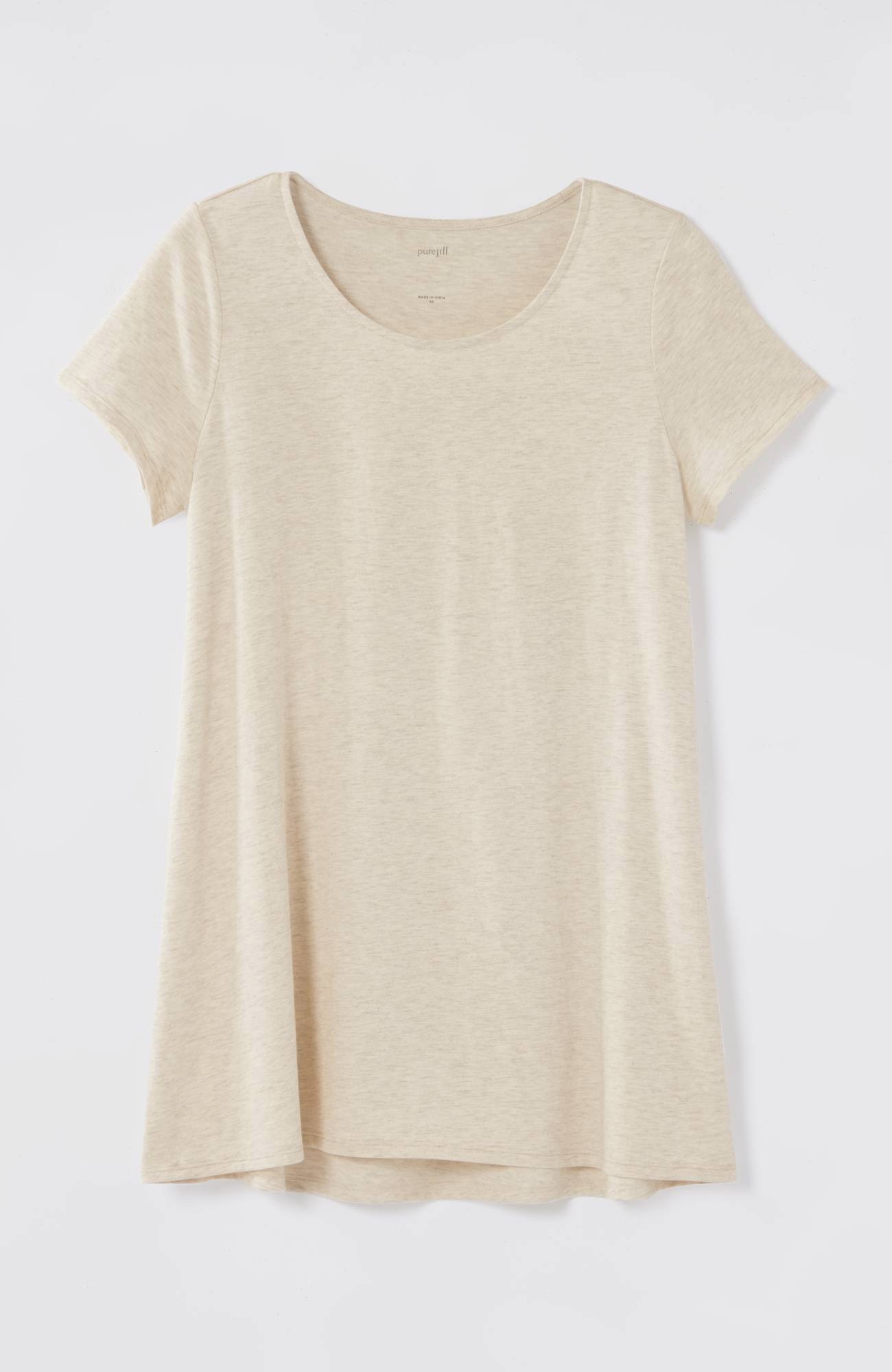 pure jill side-slit elliptical tee