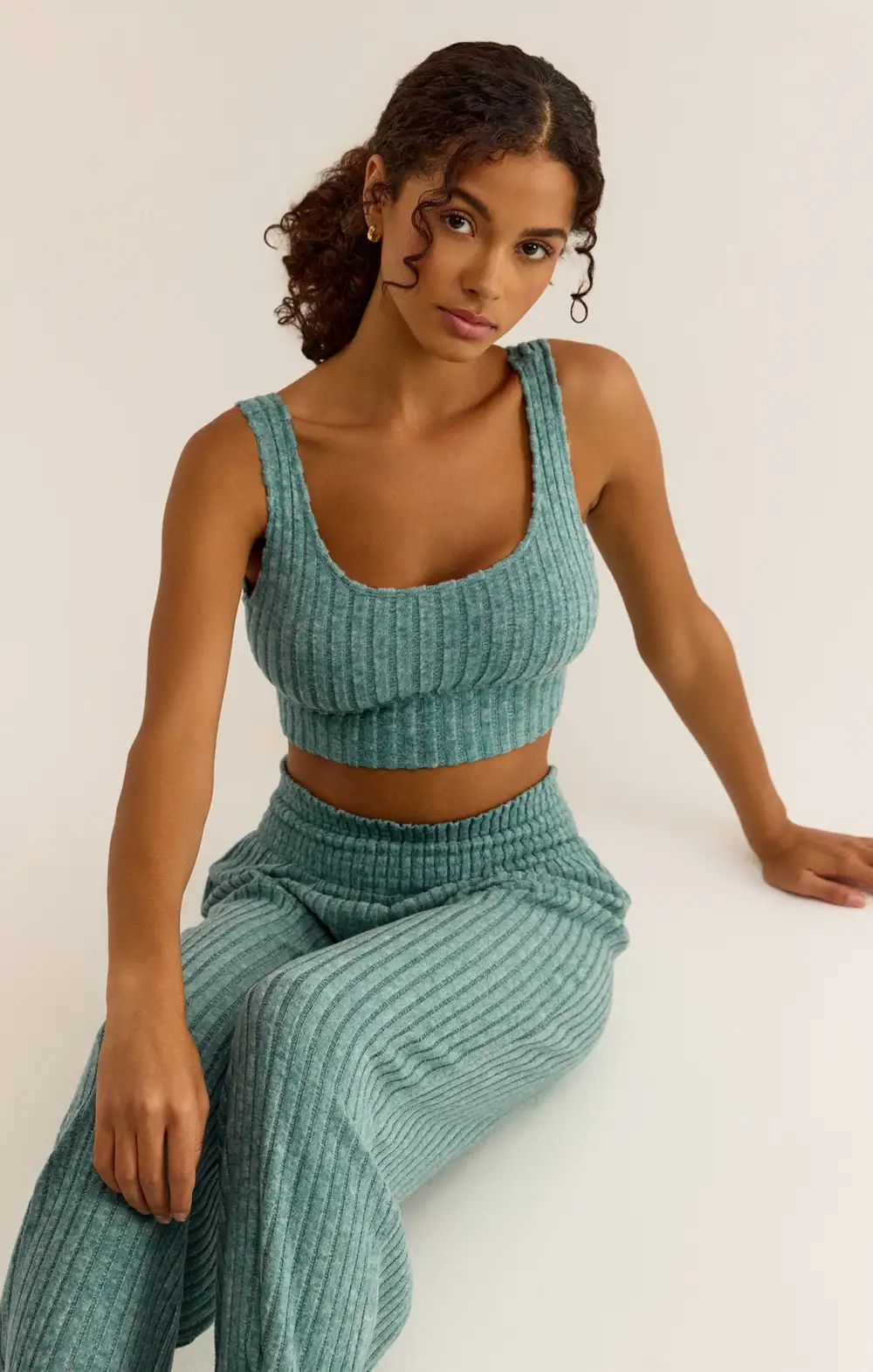 Dawn Smocked Rib Pant