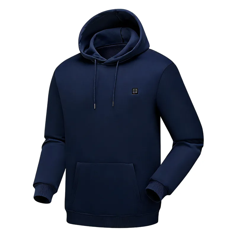 Men Electric Heating Sweatshirt with Fleece Lining-Including batteries