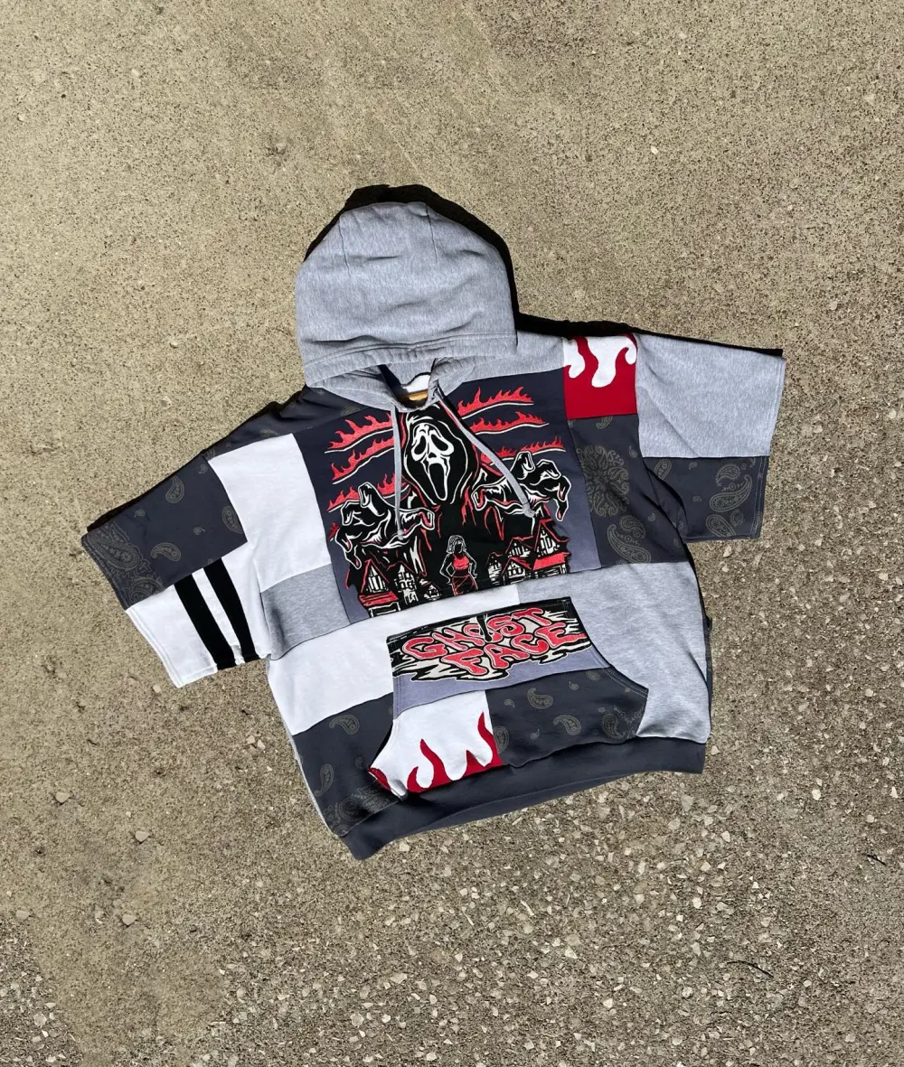 Grey hoodie sweatshirts how perfect and cozy piece for your Halloween day