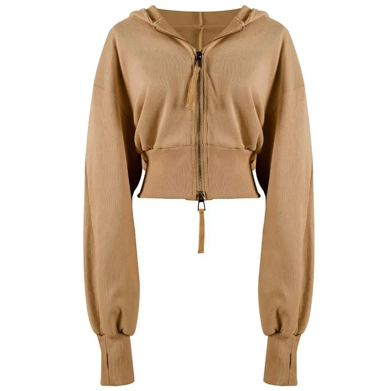 Women's Stylish Athletic Cropped Hoodie