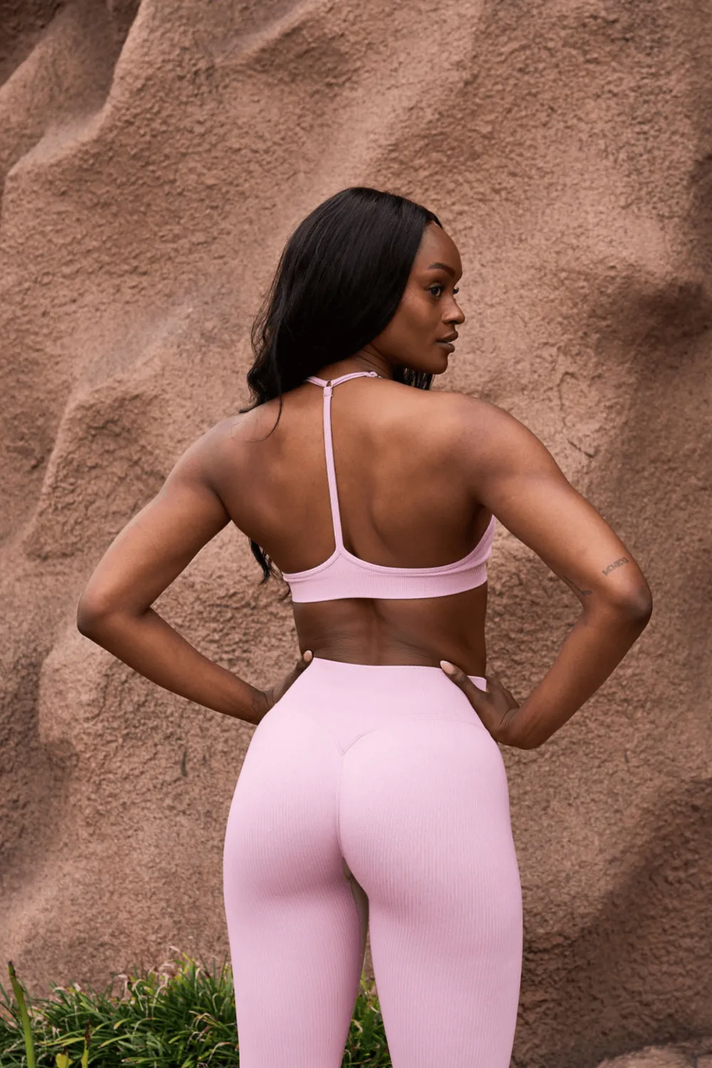 W343 Ribbed Seamless bra