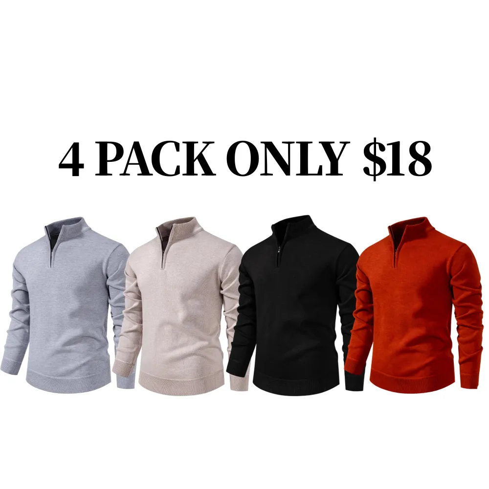 Men's Quarter Zip Sweater