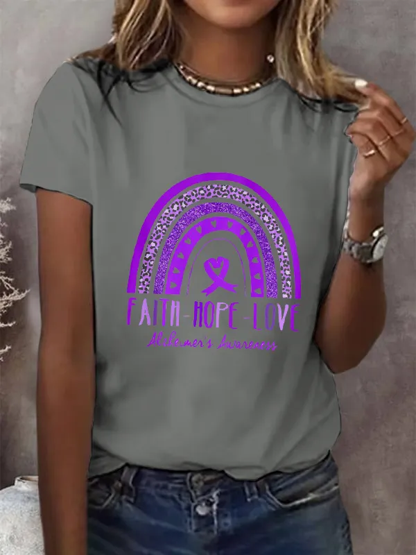 Faith Hope Love Alzheimer'S Awareness T-Shirt