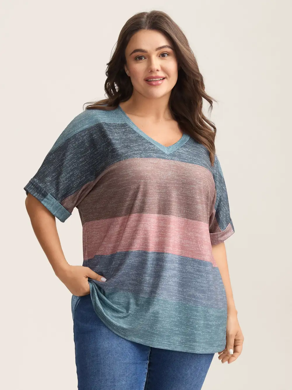 Multi-Color Summer Stripes T-Shirt