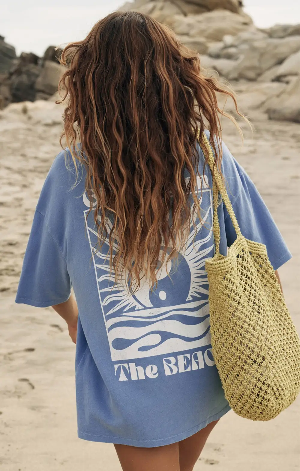 Golden SoCal Oversized Tee