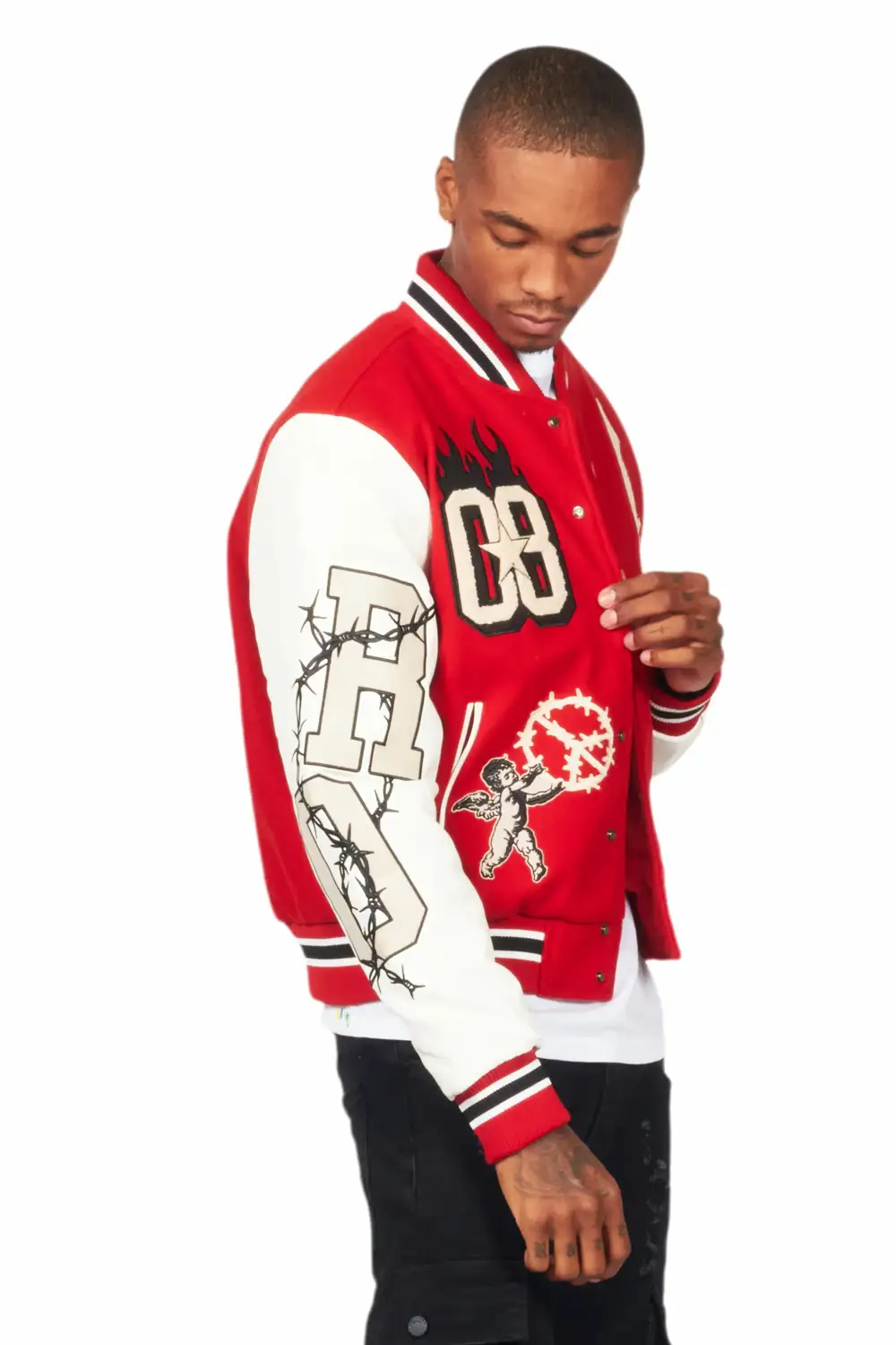 Rune Red Varsity Jacket