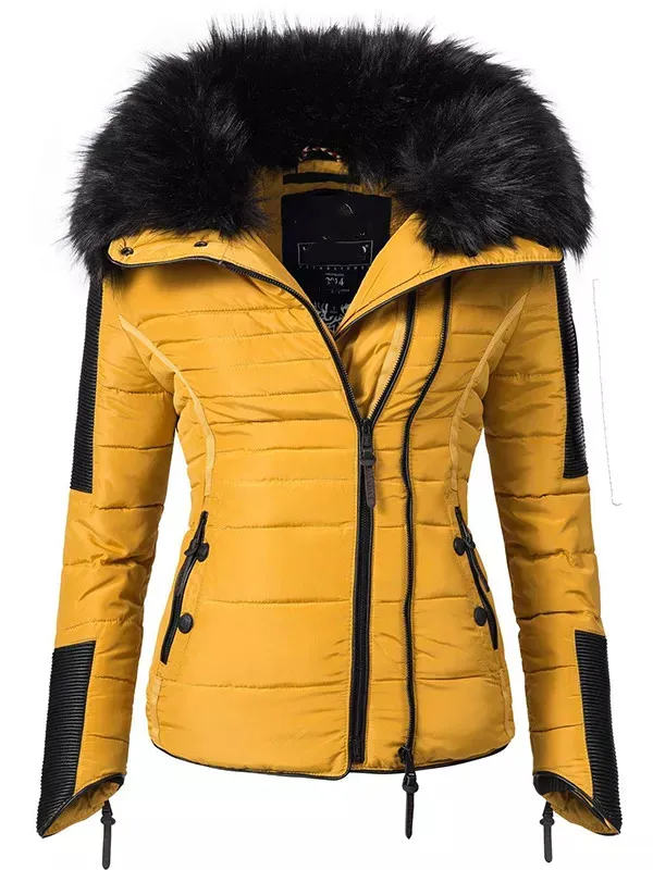 Ladies hooded warm winter jacket