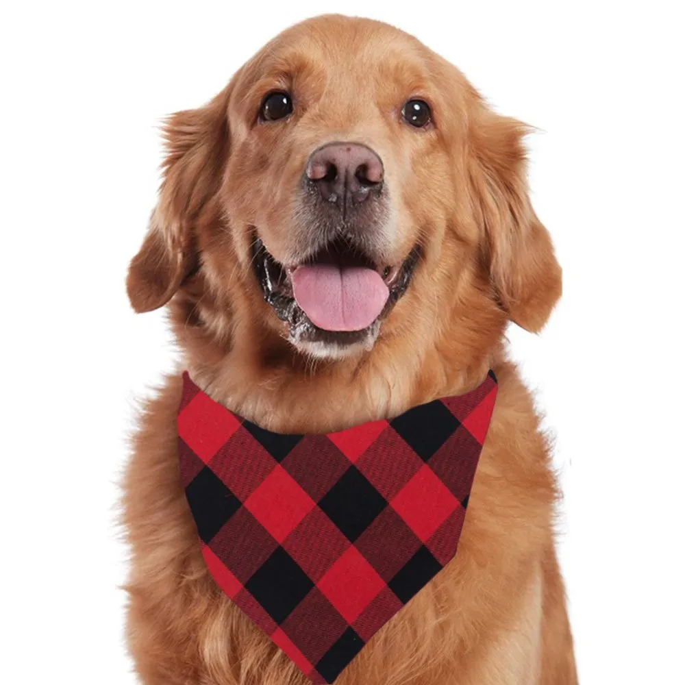 Christmas round collar red print parent-child suit (with Pet Dog Clothes)