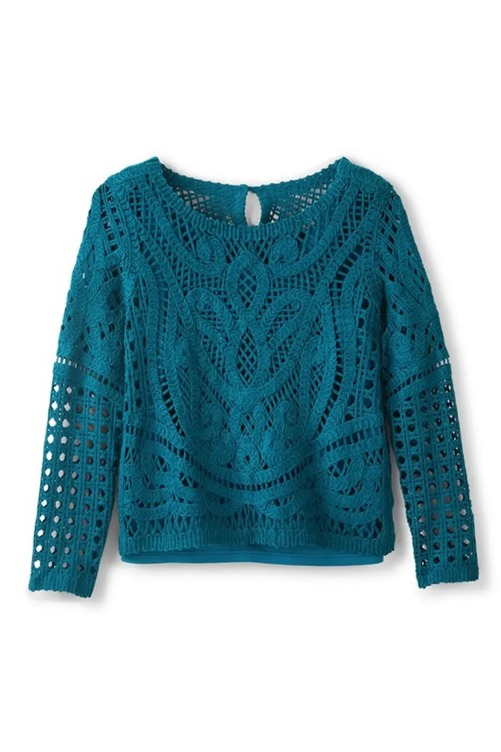 Liliana Cotton Lace Sweater