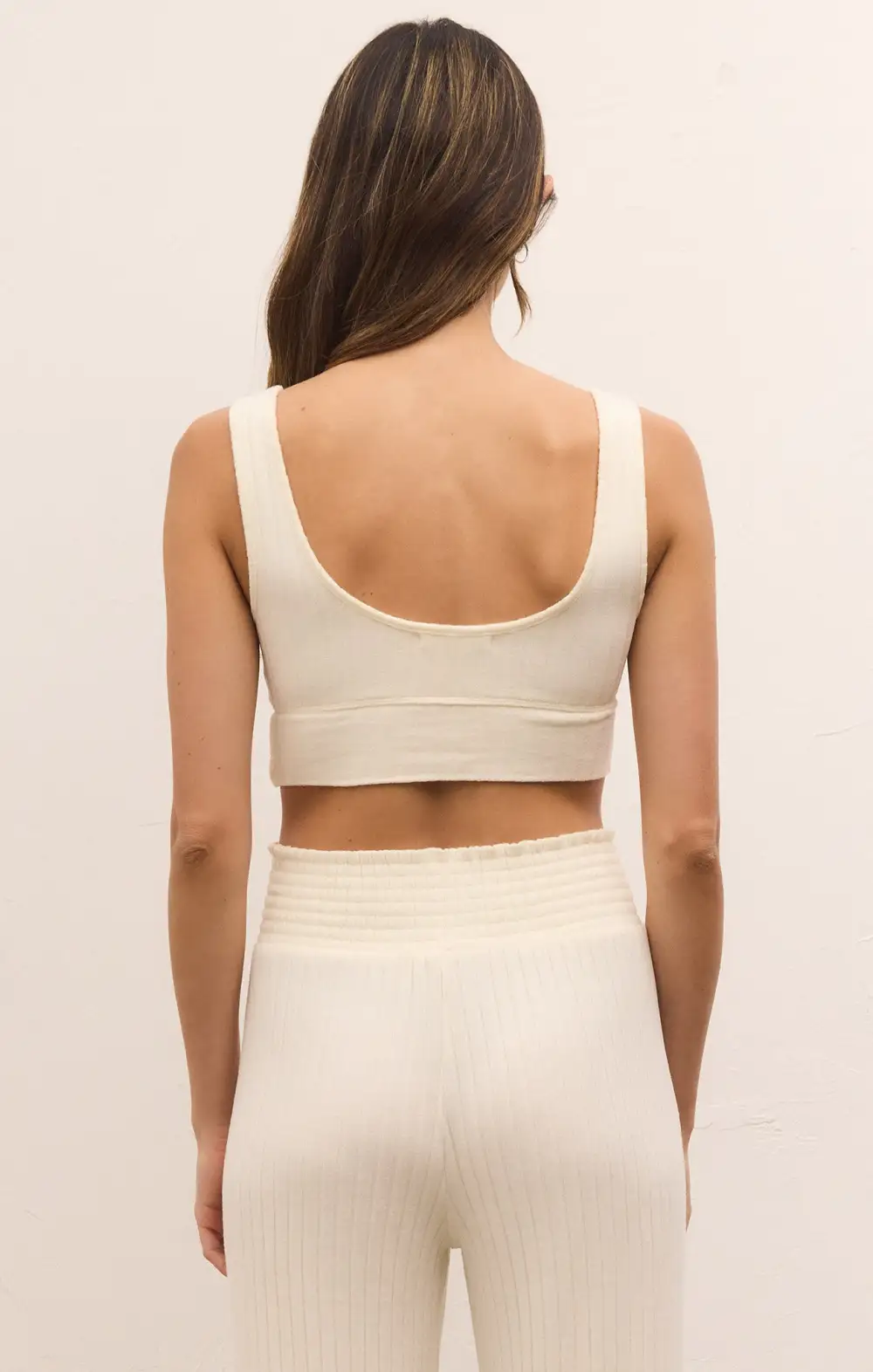 Zoe Silky Rib Tank Bra