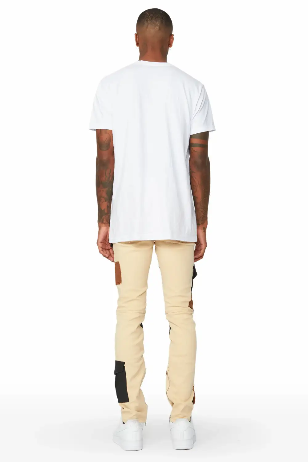 Demarcus Beige Patch Jean