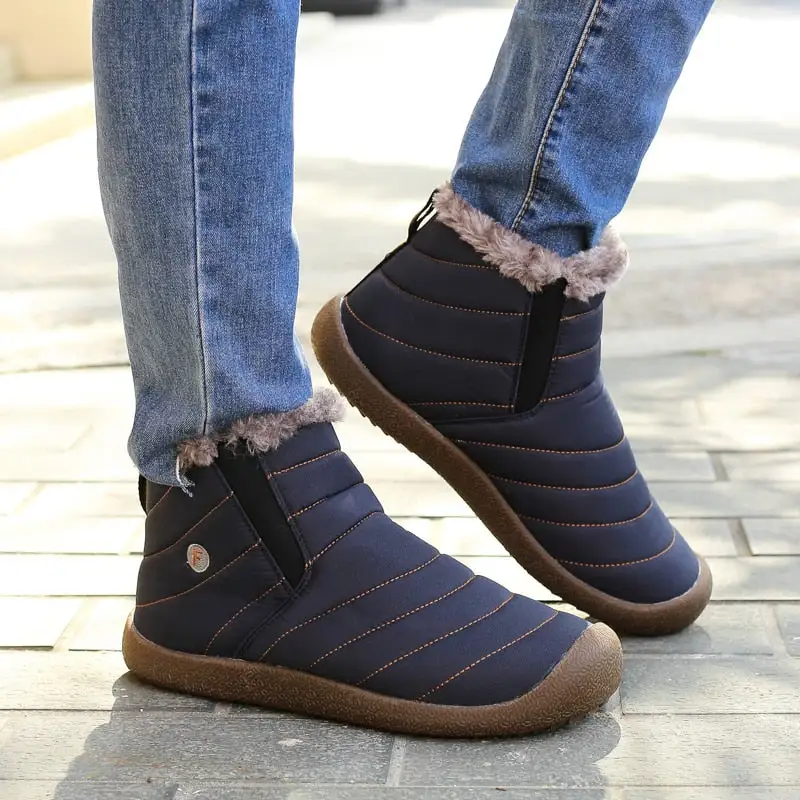 Cilool Women Warm Shoes Waterproof Non-slip Snow Boots
