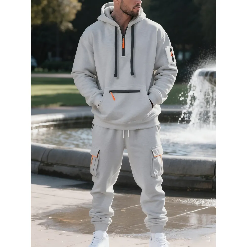 Men's Warm Fleece-Lined Workwear Set