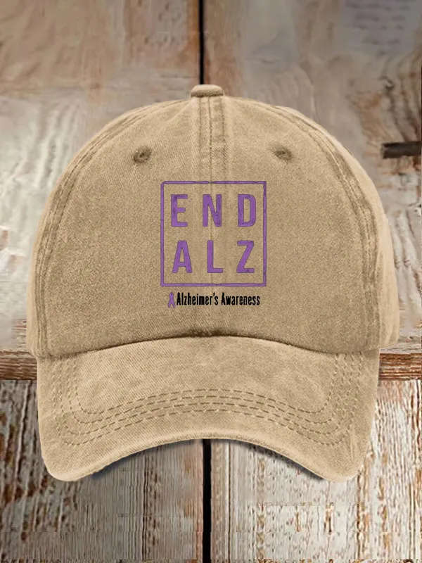 Alzheimer'S Awareness Print Casual Baseball Cap