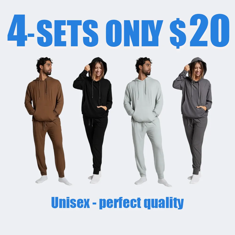 2-Piece Jersey Hoodie & Jogger Set