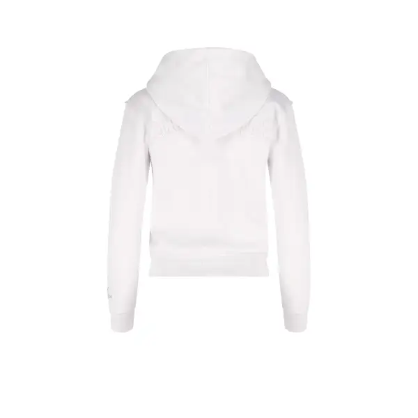 Distressed Zip Hoodie White (Female version)