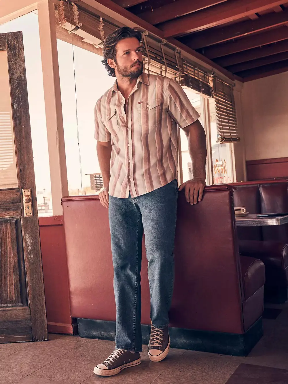 WRANGLER FIVE STAR PREMIUM PERFORMANCE SERIES REGULAR FIT JEAN IN LIGHT WASH