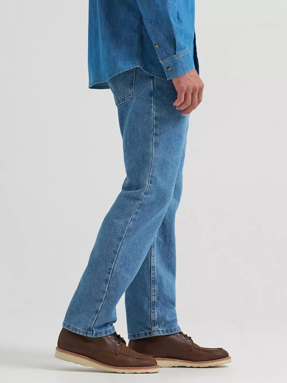 WRANGLER FIVE STAR PREMIUM DENIM FLEX FOR COMFORT REGULAR FIT JEAN IN DARK STONEWASH